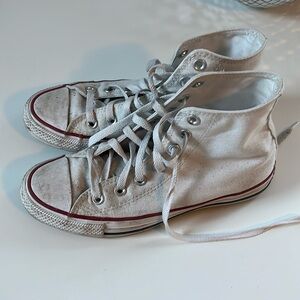 Women’s Converse All Stars High Tops, size 7.5, White